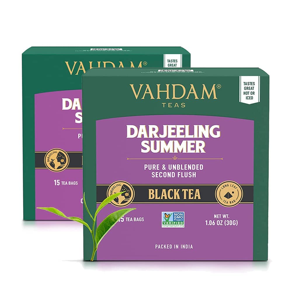 VAHDAM, Organic Turmeric Ginger Herbal Tea Bags (100 Pyramid Tea Bags) Caffeine Free, Non GMO, Gluten Free | 100% Pure Herbal Blend - Savory & Spicy | Plant-Based Tea Bags | Resealable Ziplock Pouch