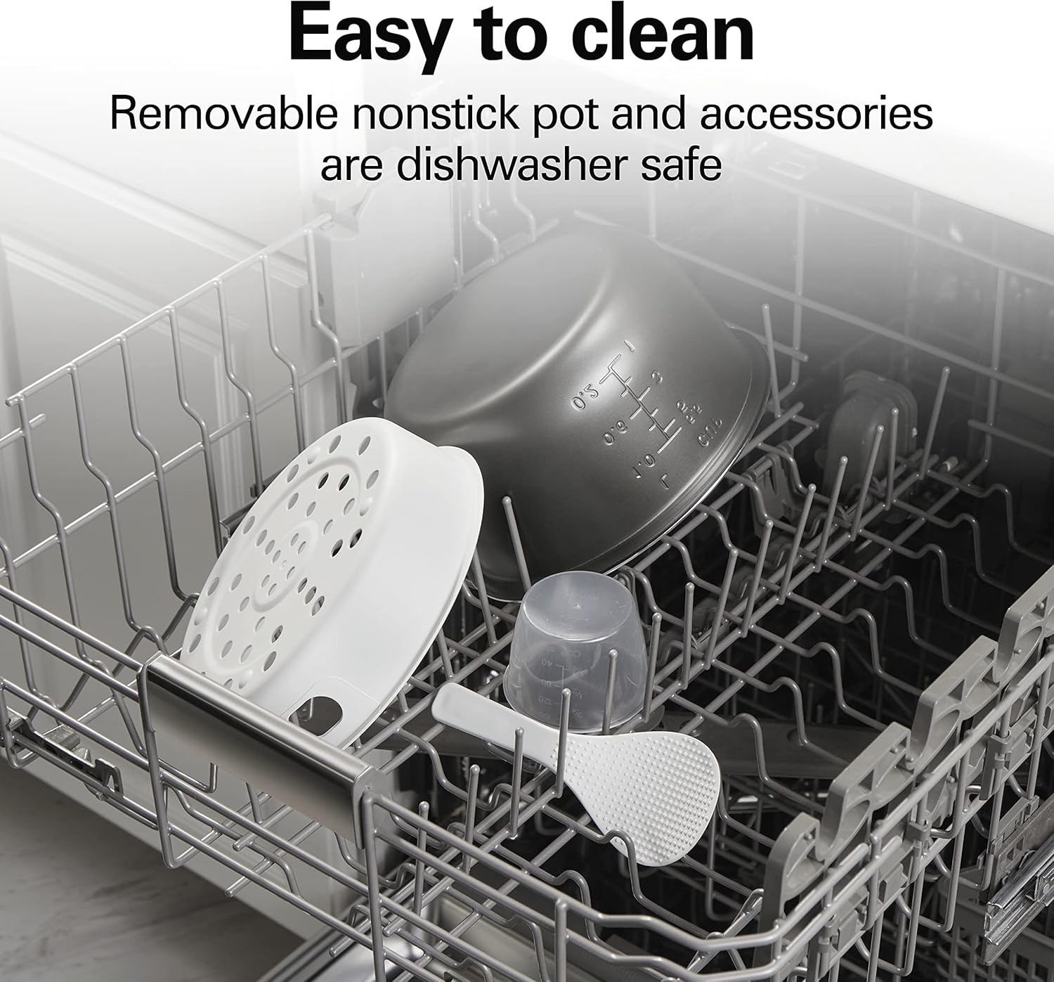 Hamilton Beach Digital Programmable Rice Cooker & Food Steamer, 8 Cups Cooked (4 Uncooked), With Steam & Rinse Basket, Stainless Steel (37518)