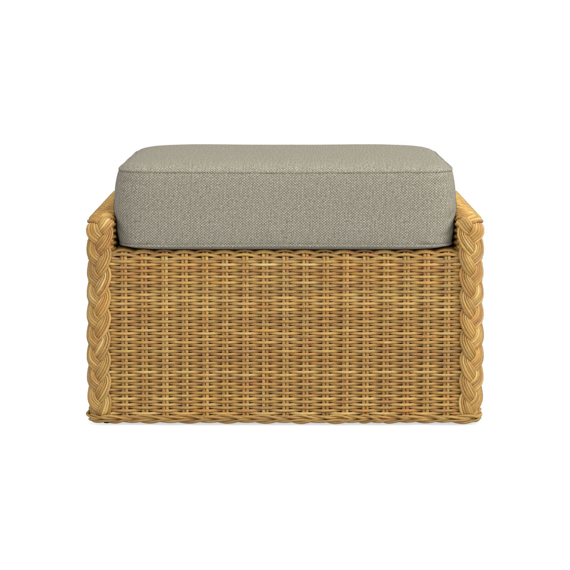 AERIN East Hampton Outdoor Coffee Table Ottoman Cushions