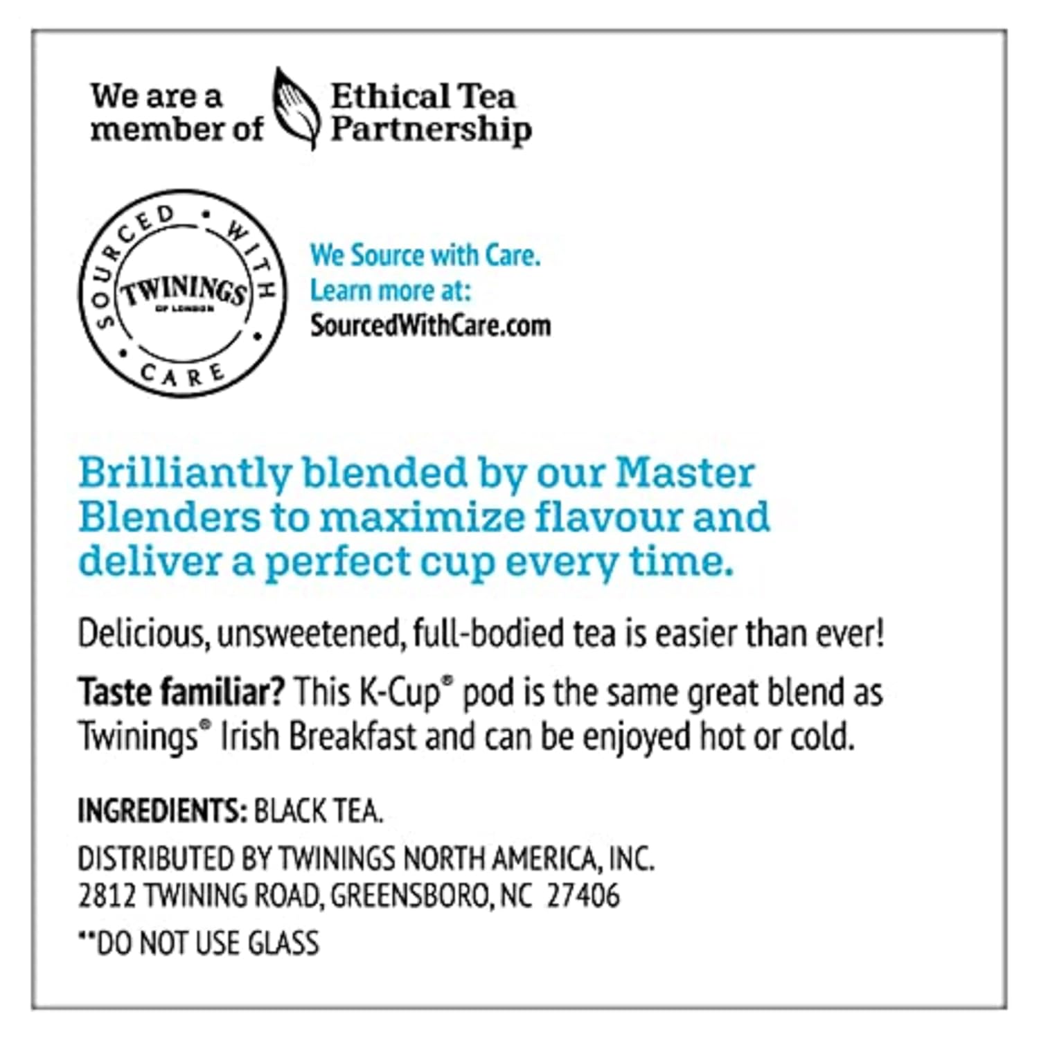 Twinings English Breakfast Black Tea K-Cup Pods for Keurig, 24 Count (Pack of 1), Smooth, Flavourful, Robust, Caffeinated, Enjoy Hot or Iced | Packaging May Vary