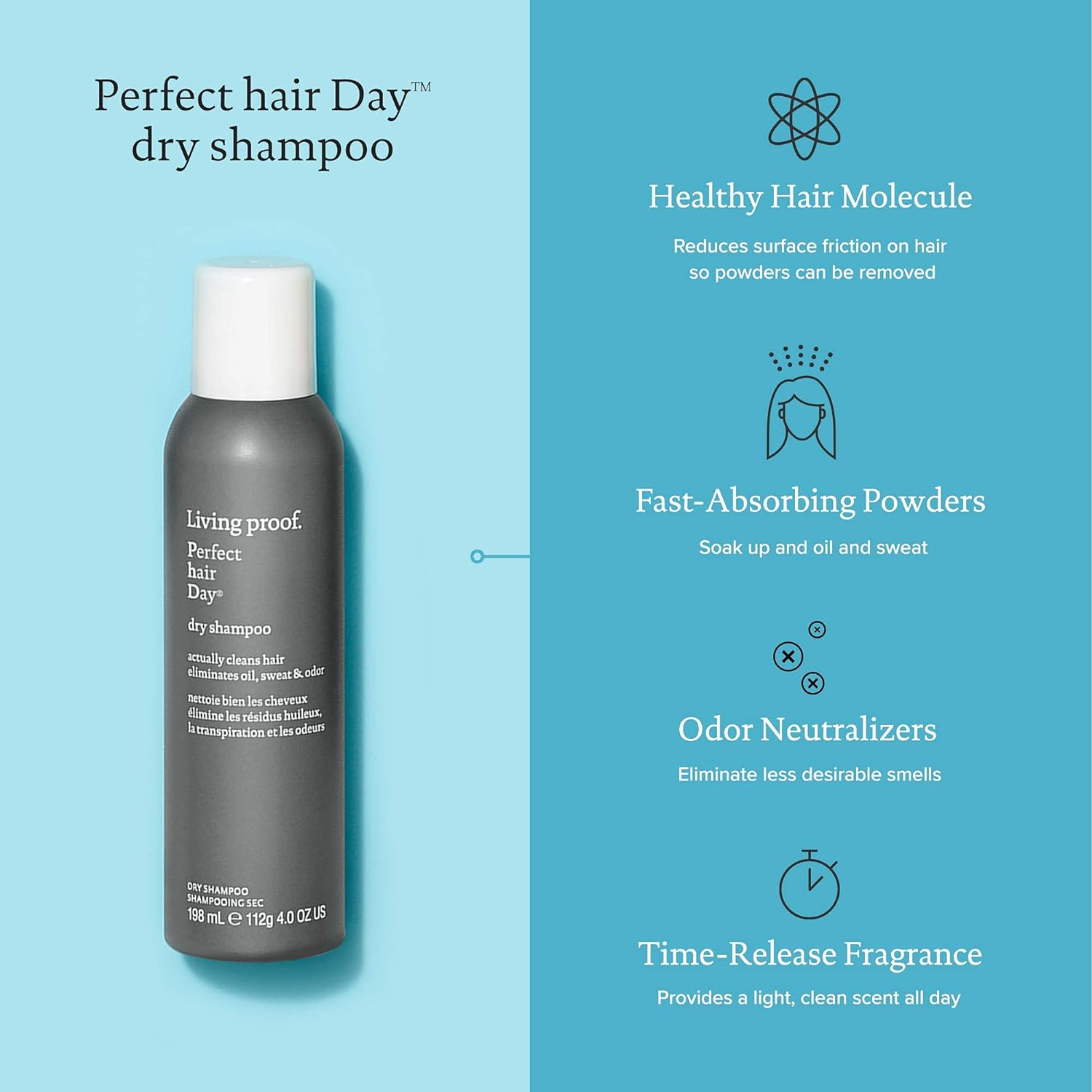 Living proof Dry Shampoo Perfect hair Day for Women and Men oz
