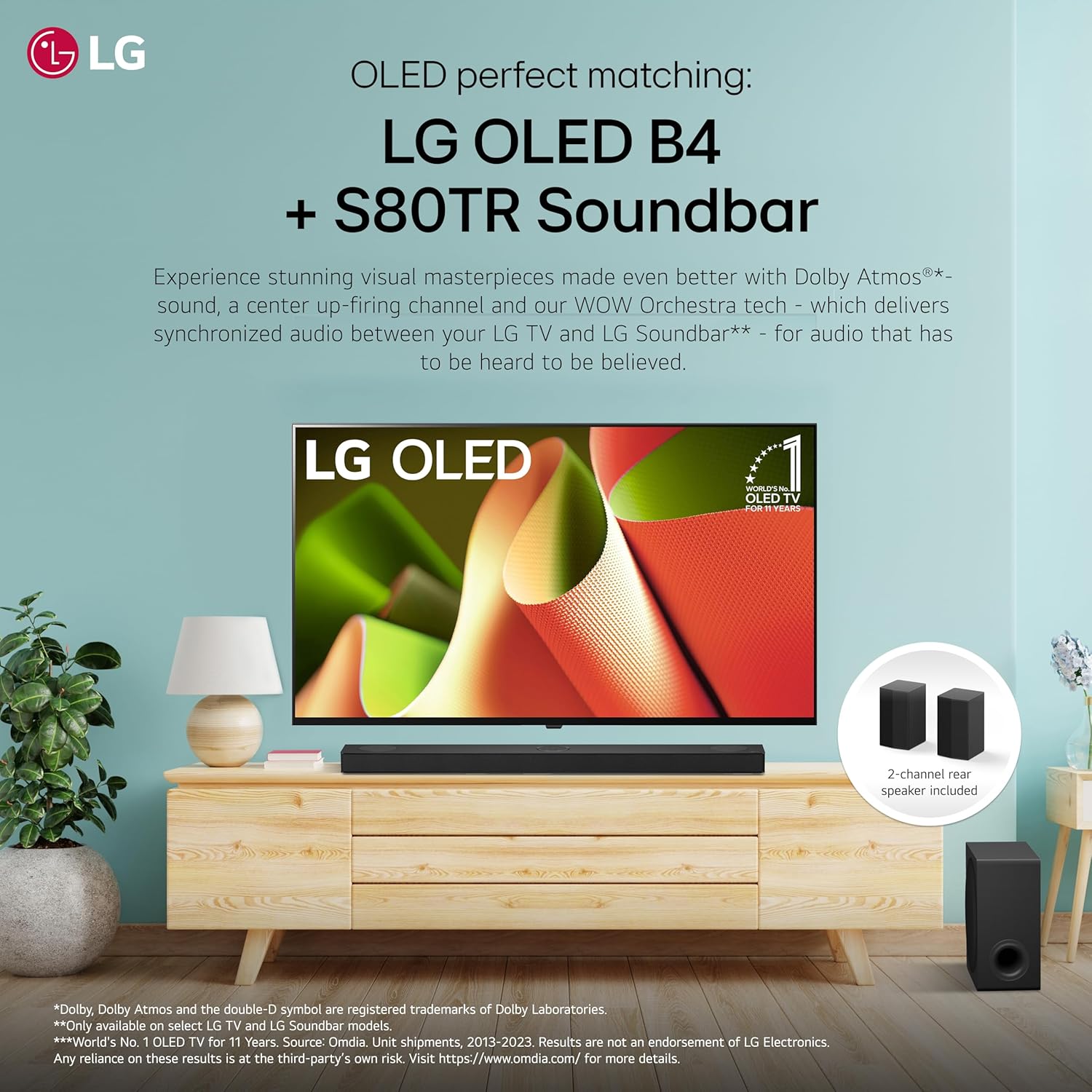 LG 77-Inch Class OLED B4 Series Smart TV 4K Processor Flat Screen with Magic Remote AI-Powered with Alexa Built-in (OLED77B4PUA, 2024)