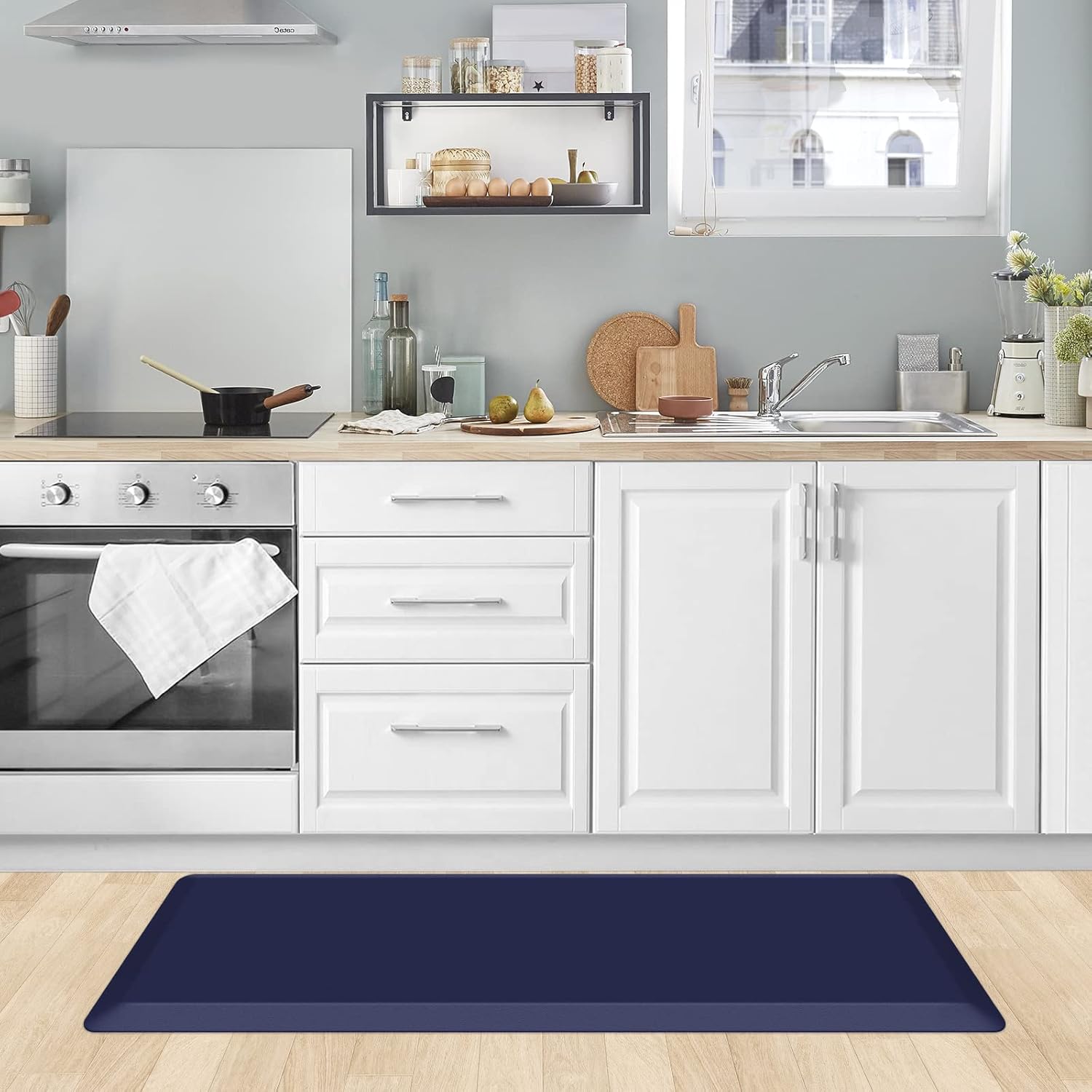 KitchenClouds Kitchen Mat Cushioned Anti Fatigue Rug 17.3