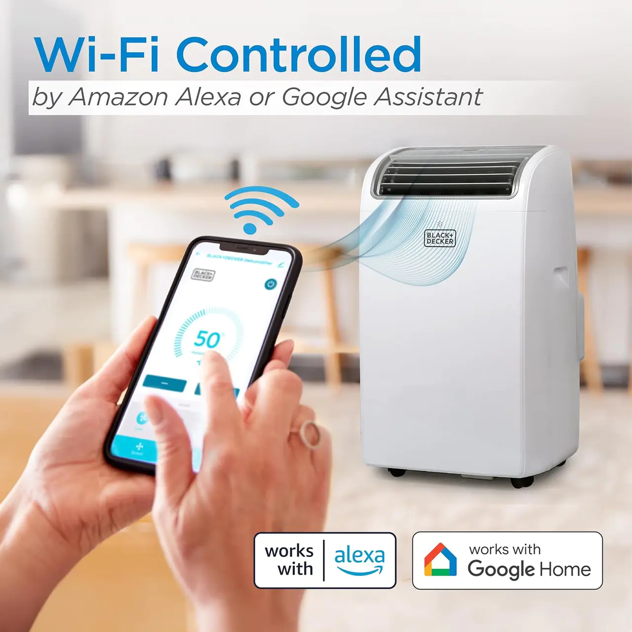 2025—14,000 BTU Portable Air Conditioner with Heat and Remote Control, White