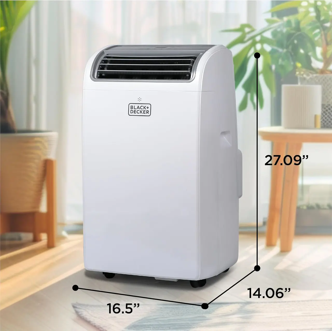 BLACK+DECKER Air Conditioner, 14,000 BTU Air Conditioner Portable for Room up to 700 Sq. Ft. with Remote Control, White