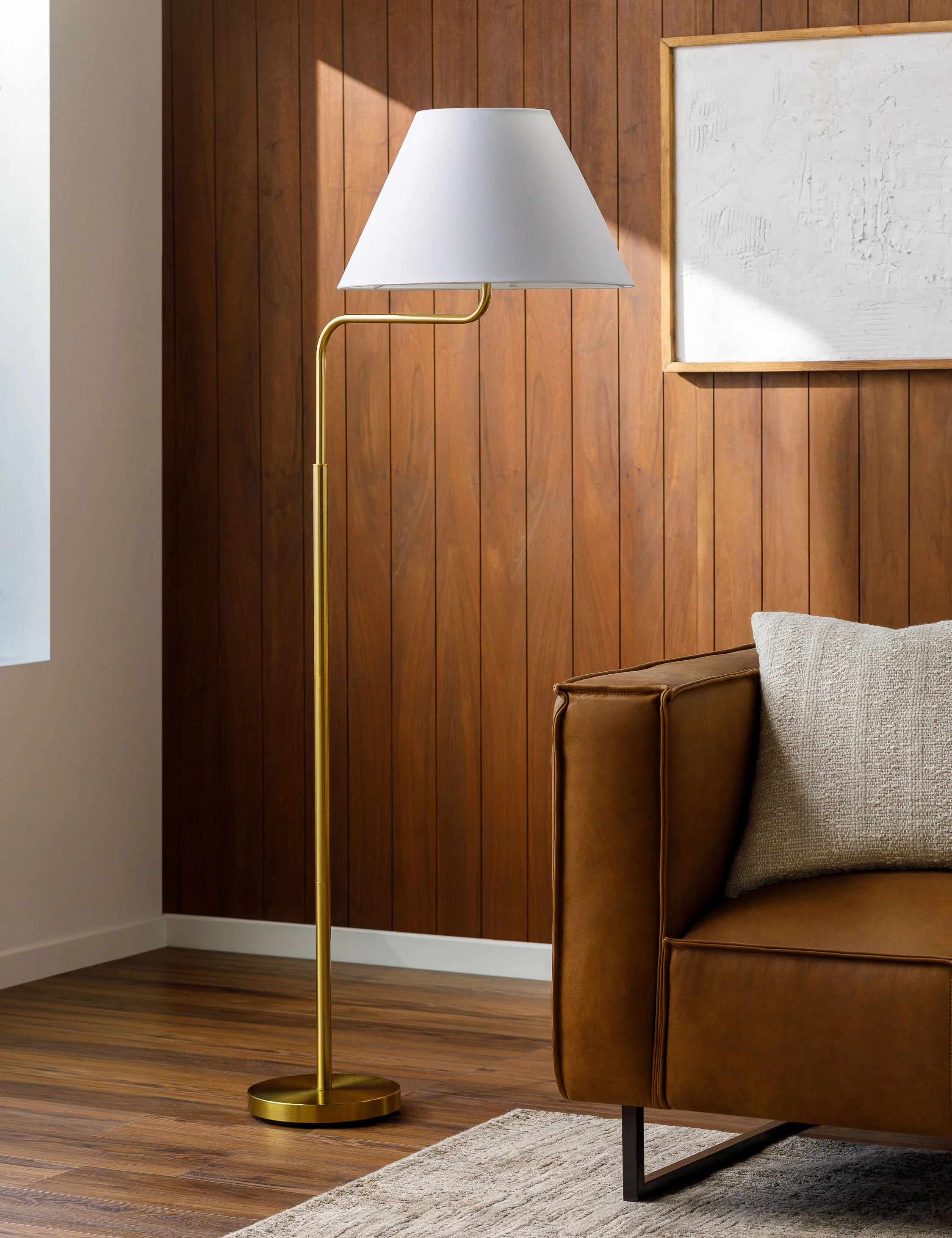 Ellingford Floor Lamp Minimalist Standing Lamp for Living Room, Bedroom, or Office Décor
