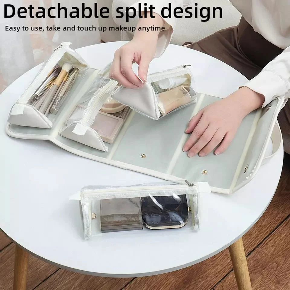 Leather Waterproof Cosmetic Bag