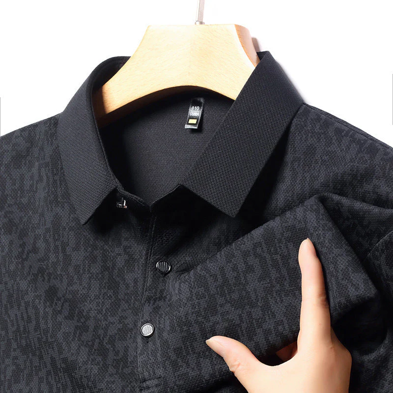 🎁Best Christmas Gift For Girls 50% OFF💖Men's Business Casual Lapel Long Sleeve T-Shirt