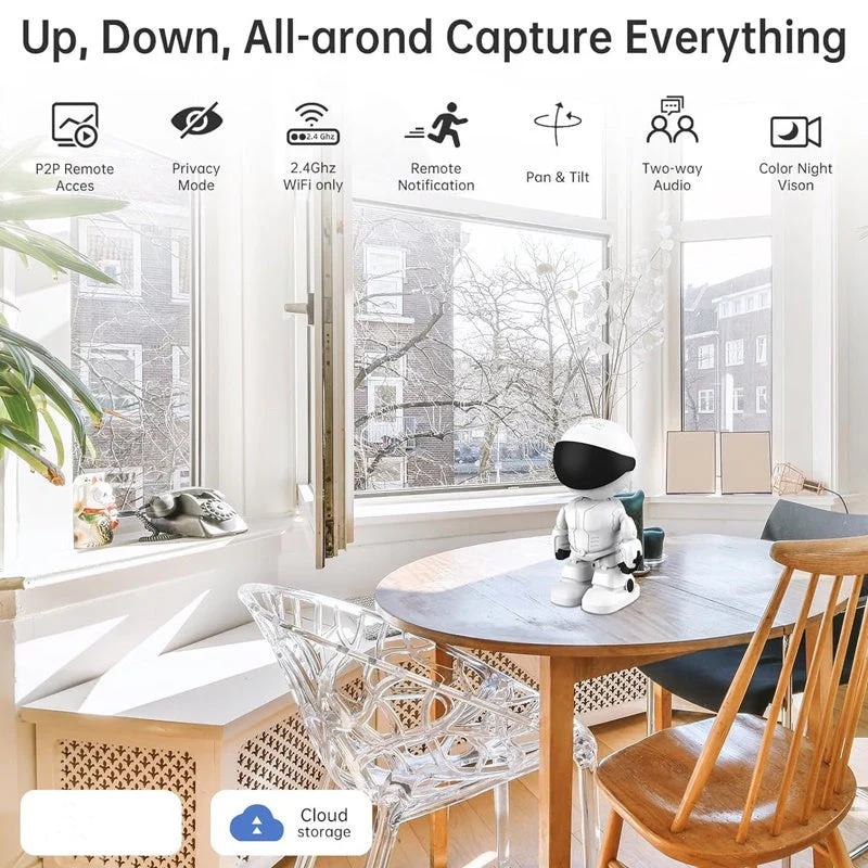👍Wireless Indoor Motion Detection Robot Camera🤖Your New Home Guardian🎥