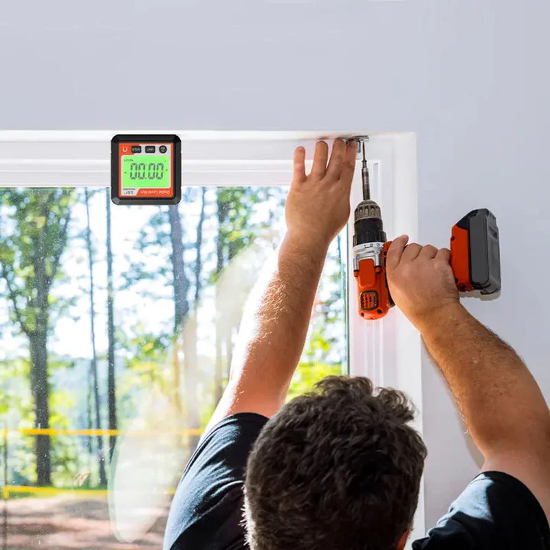 Portable Digital Protractor & Level Tool