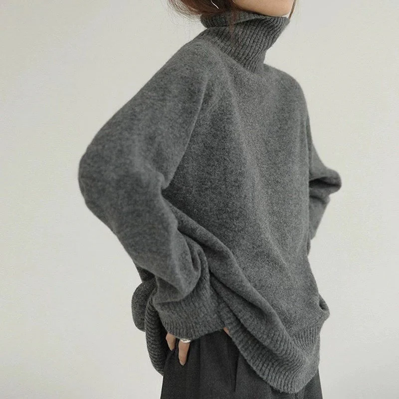 🔥HOT SALE 🔥Women's Loose Fit Turtleneck Sweater
