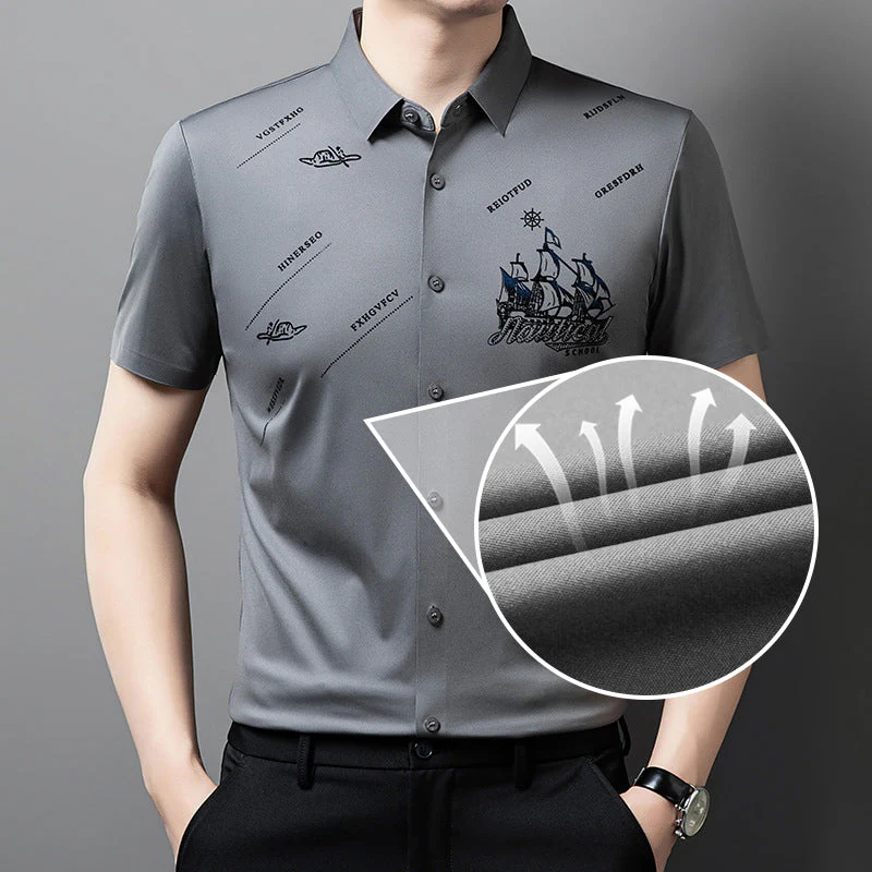 🔥Last Day Sale 49%🔥Men's Business Short Sleeves Button Down Shirt