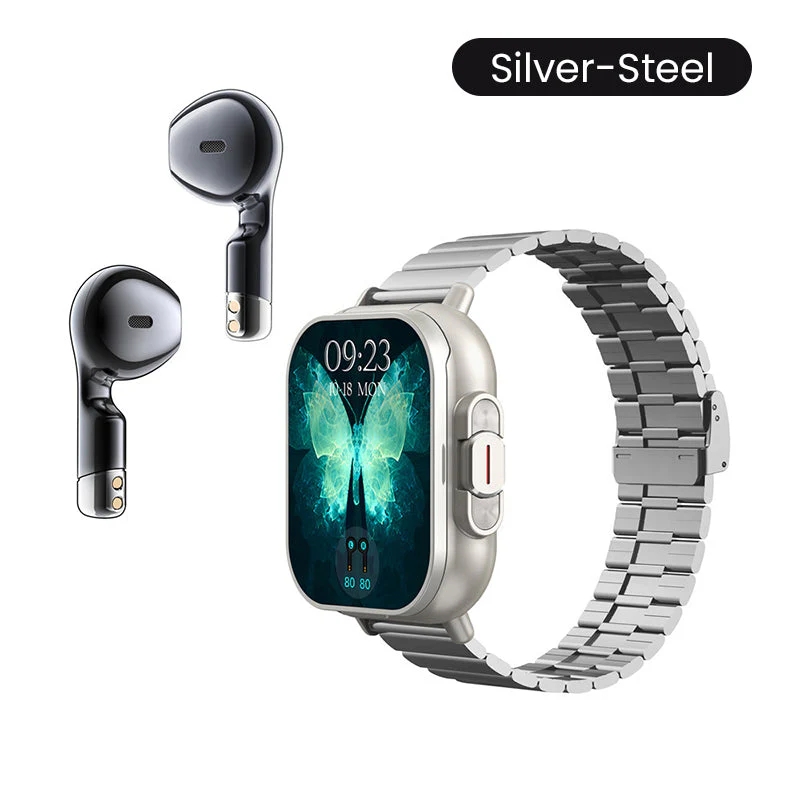 🔥2025 new hot sale🔥 2-in-1 Bluetooth Earphones Smartwatch