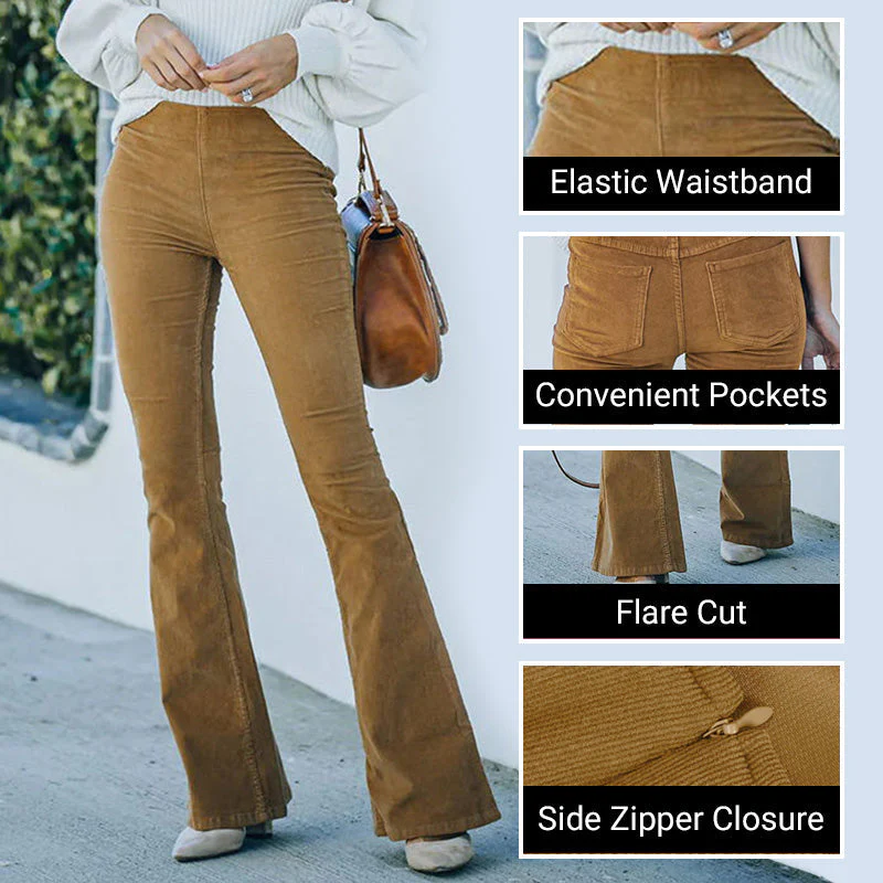 🔥Last Day Sale 49%🔥Women's High Waisted Slim Fit Flared Pants