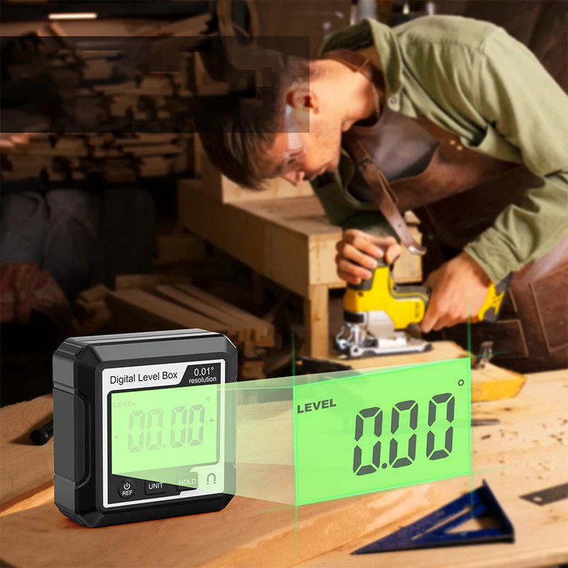 Portable Digital Protractor & Level Tool