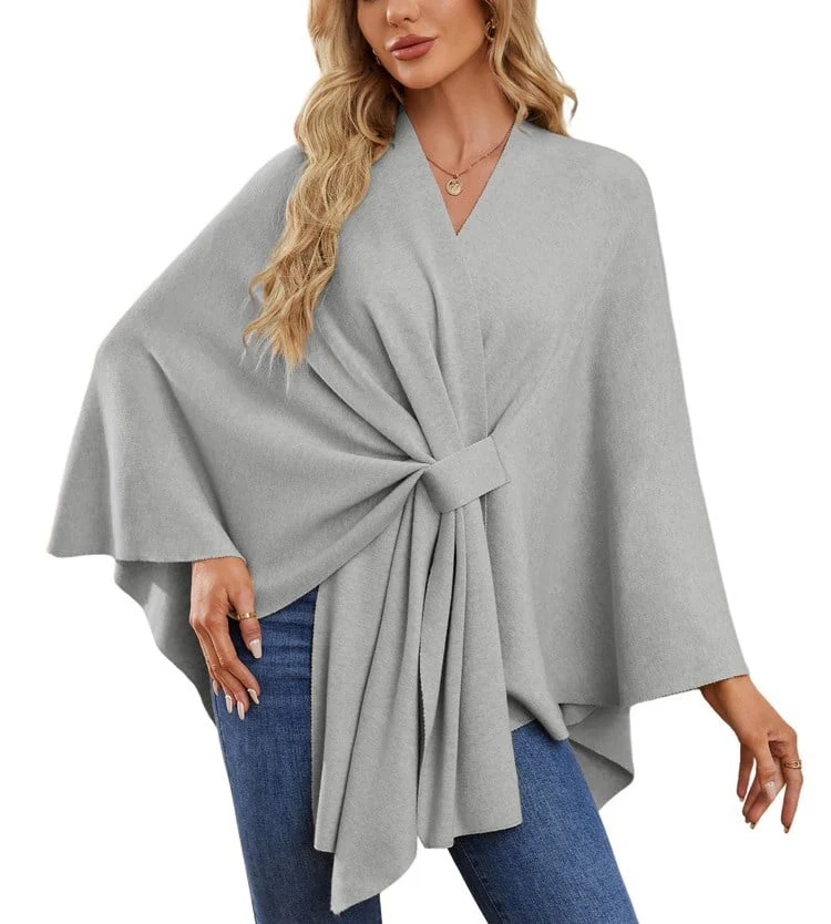 🔥Last Day Sale 49%🔥Elegant Shawl Wraps Soft Open Front Poncho Sweater