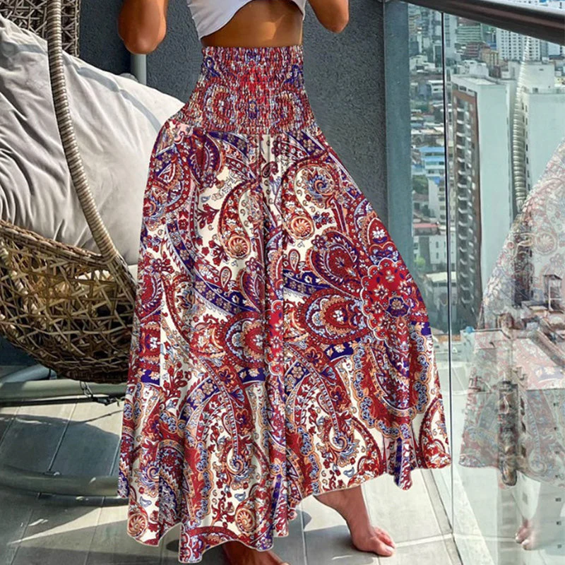 🔥2025 New Arrival🔥 casual fashion floral skirt with half body