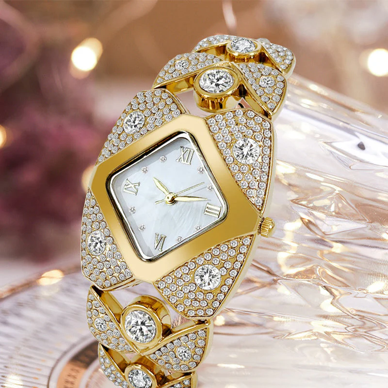 ⏳ Limited time 50% off! 💥Women's Retro Quartz Watch with Sparkling Rhinestones