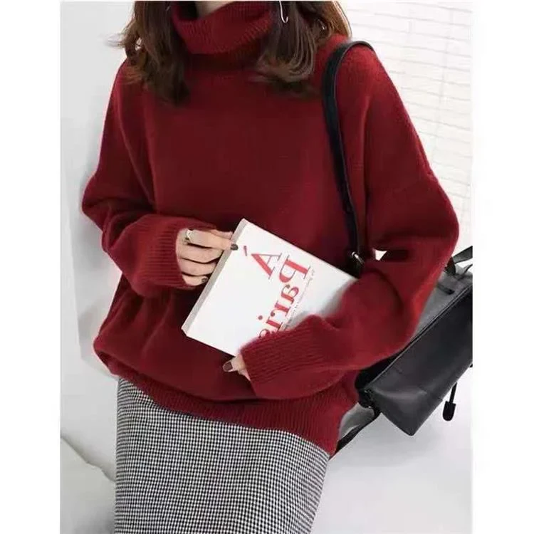 🔥HOT SALE 🔥Women's Loose Fit Turtleneck Sweater