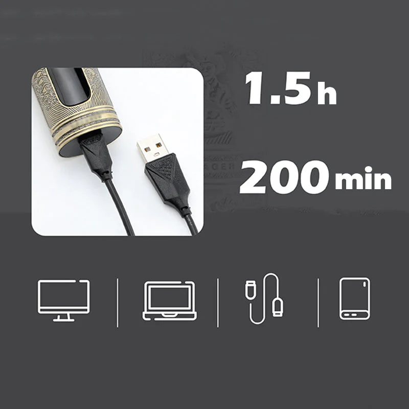 Men's Rechargeable Cordless Hair Clipper Kit