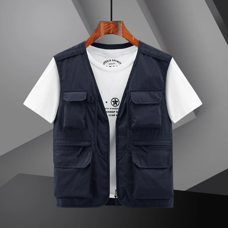 ⏳ Limited time 50% off! 💥Men's Outdoor Lightweight Breathable Multi-Pocket Vest🔥（The more you buy, the higher the discount）