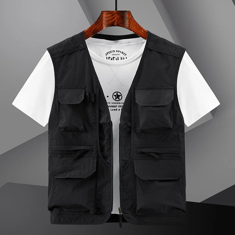 ⏳ Limited time 50% off! 💥Men's Outdoor Lightweight Breathable Multi-Pocket Vest🔥（The more you buy, the higher the discount）