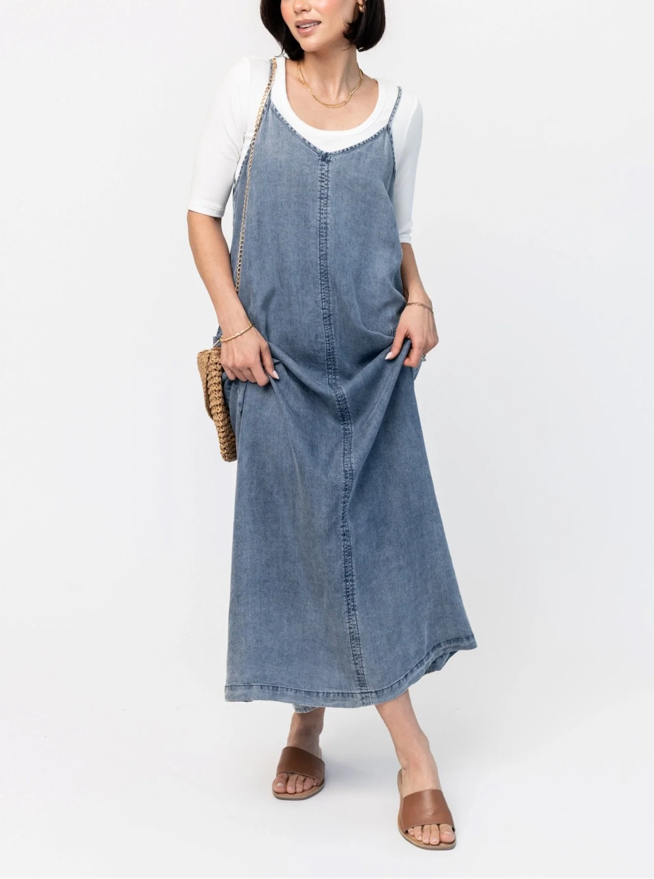 🔥Last Day Sale 49%🔥Women's Denim Maxi Jumper Dress