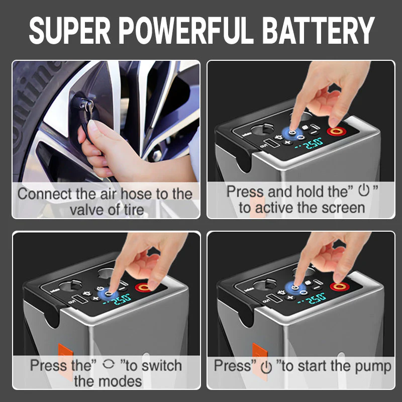 Multi-functional car emergency starting power supply