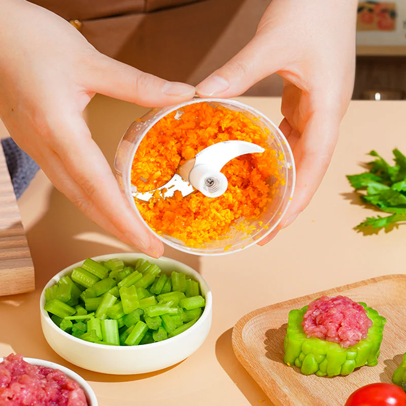 Electric Food Chopper Garlic Crusher