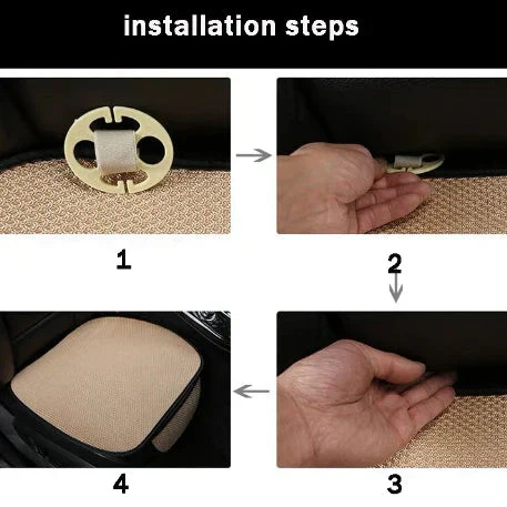 🚗Breathable and non-slip cotton car seat covers