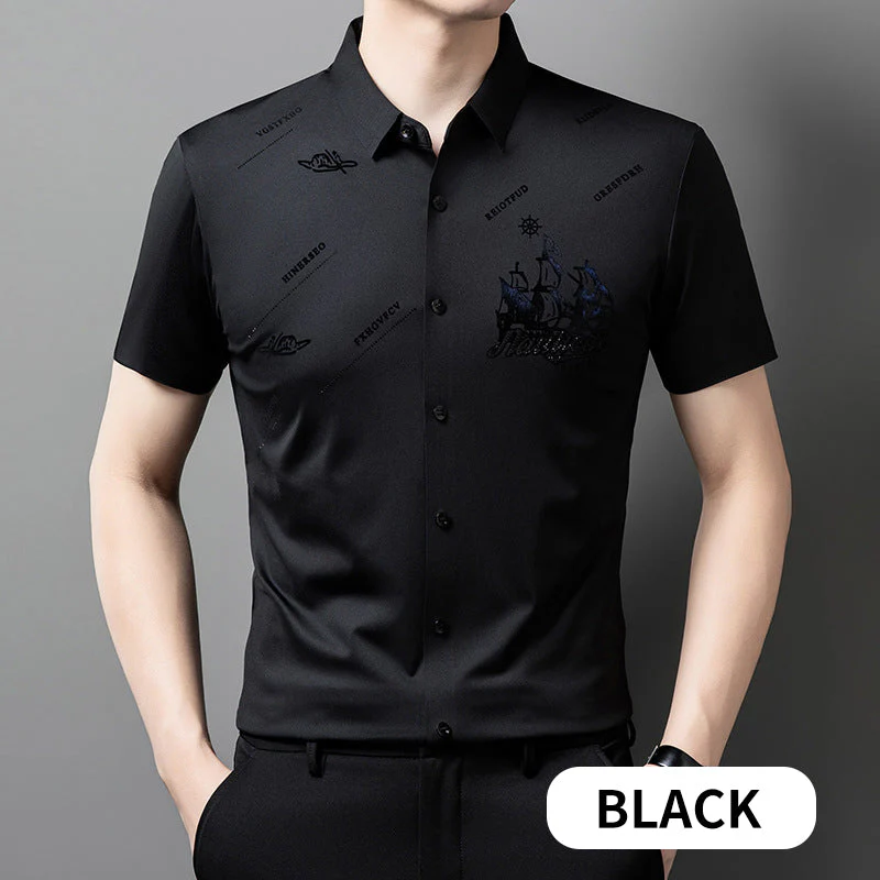 🔥Last Day Sale 49%🔥Men's Business Short Sleeves Button Down Shirt