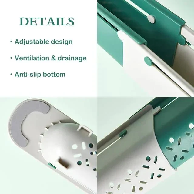 Updated Telescopic Sink Storage Rack😊