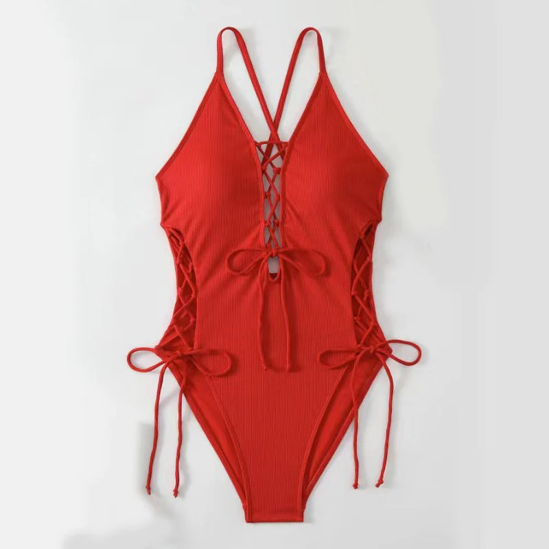 🔥New Arrival 2025🔥Women's Sexy V-Neck One Piece Swimsuit