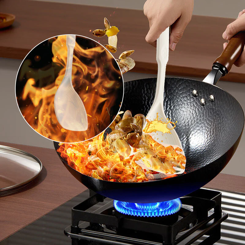 Hitzebeständiger Küchenspatel aus lebensmittelechtem Silikon