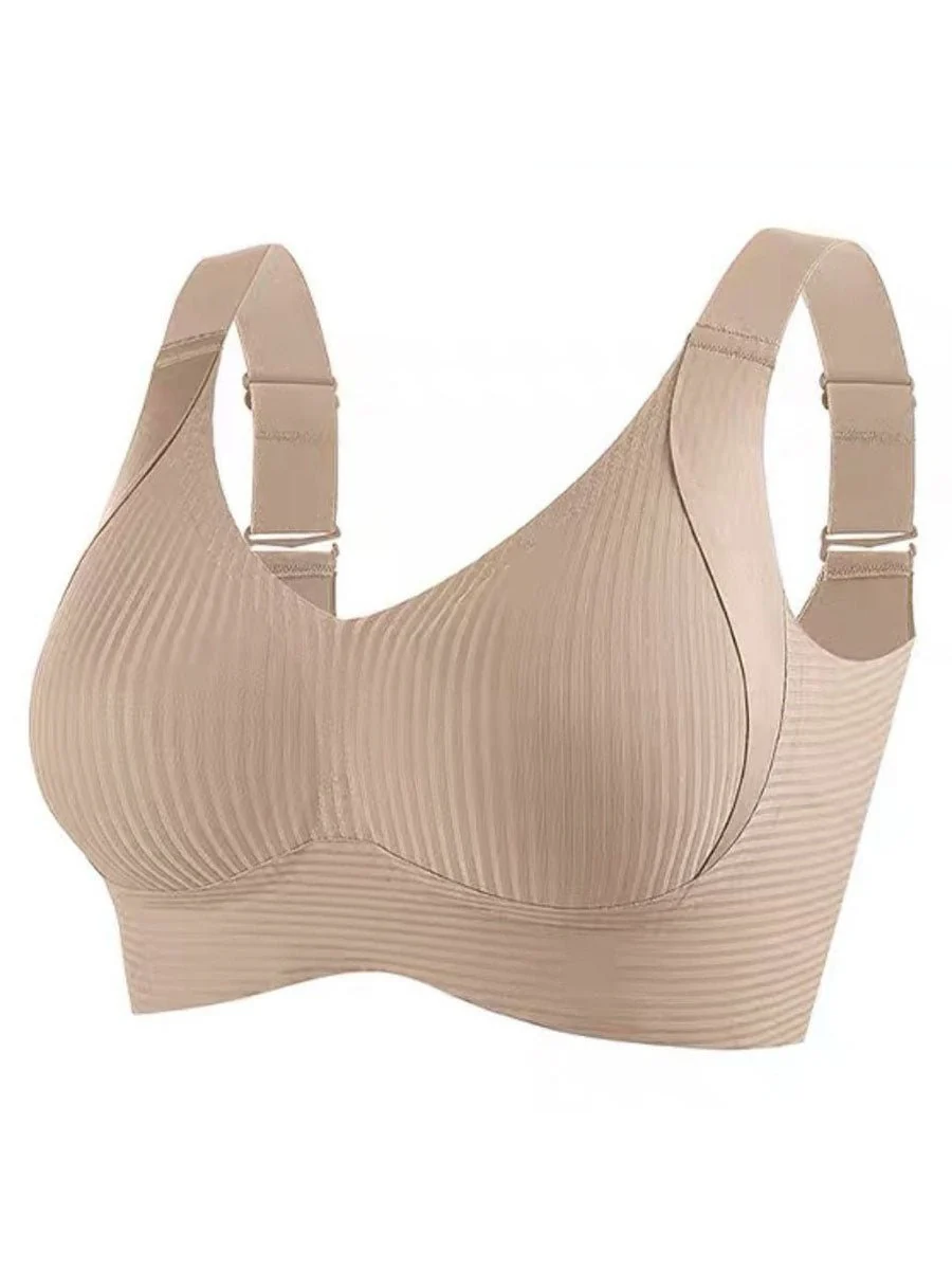 🎁Buy 1 Get 3 Packs💕Women's Ribbed Push Up Adjustable Wireless Bra