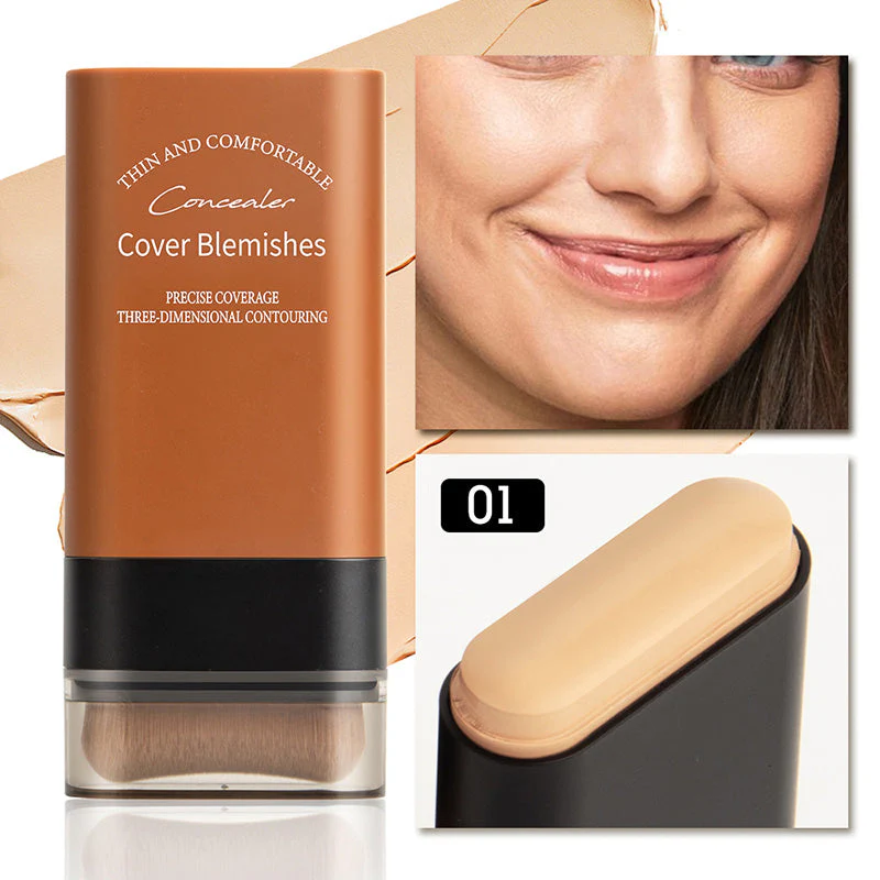 ✨2025 Instant Concealing Foundation Stick with Built-in Brush
