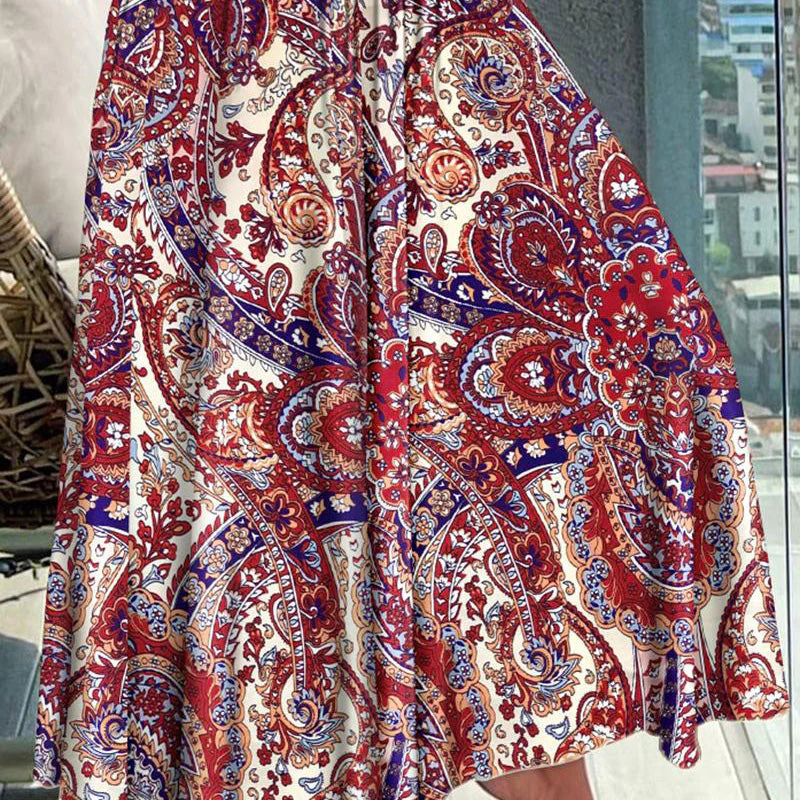 🔥2025 New Arrival🔥 casual fashion floral skirt with half body