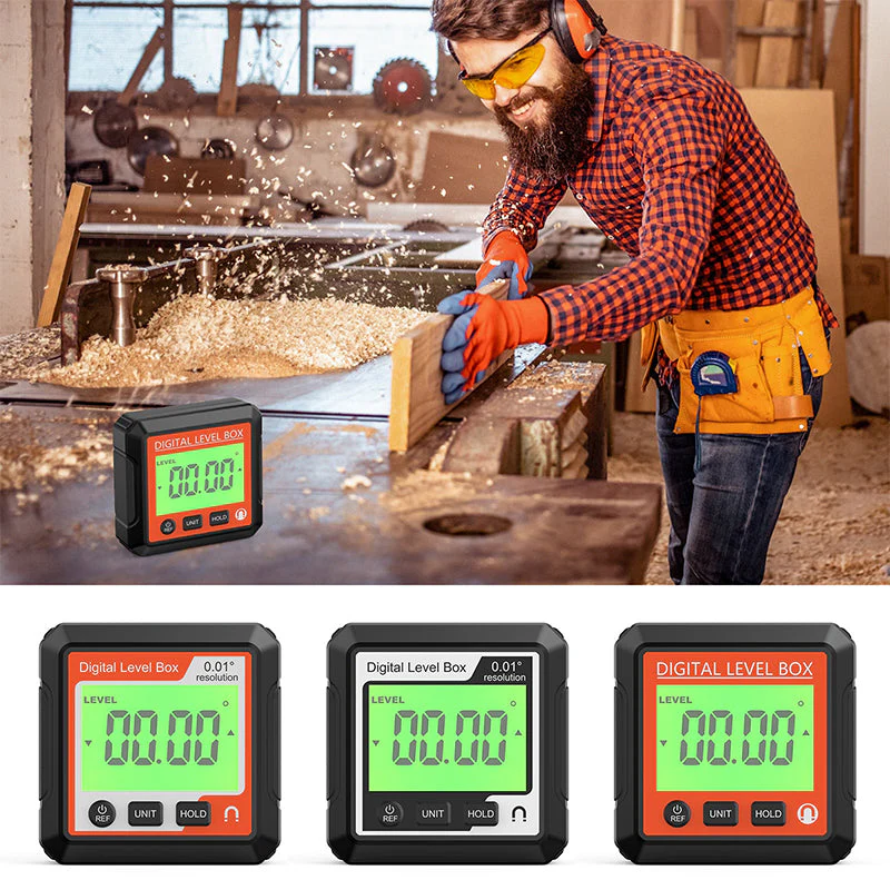 Portable Digital Protractor & Level Tool
