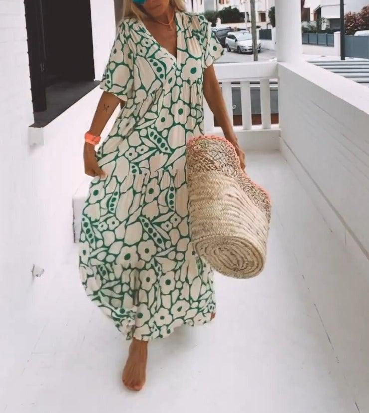 🔥Last Day Sale 49%🔥Women's Casual Floral Swing Dress