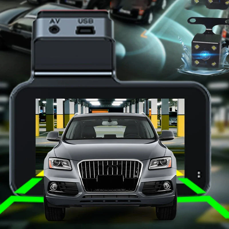 🔥300-degree coverage🚗1080P WiFi Dual Dash Cam with Night Vision