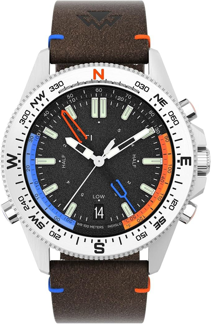 Men's Tide Temperature Compass 43mm Watch