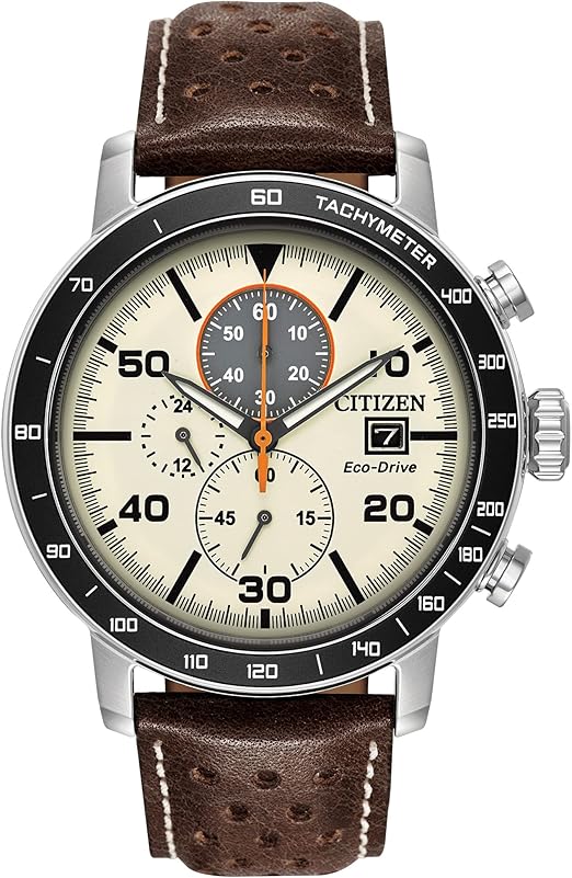 Men's Chronograph Watch Stainless Steel Case