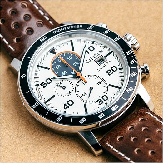 Men's Chronograph Watch Stainless Steel Case
