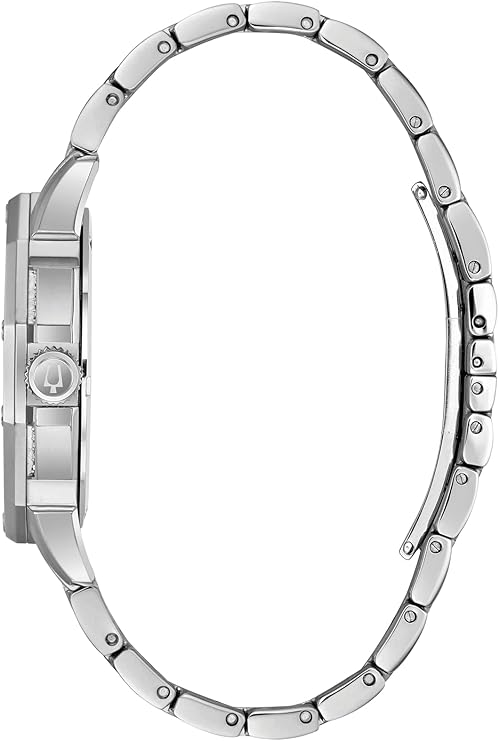 Men's crystal chronograph quartz watch with pavé crystal dial