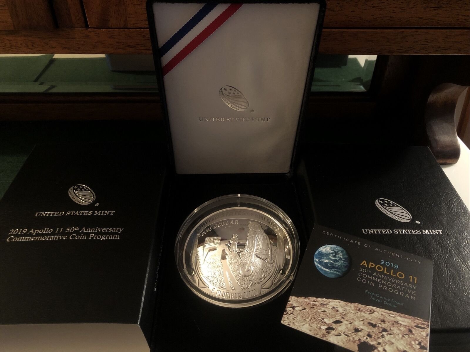 Apollo 11 50th Anniversary 5 Oz Silver One Dollar Buzz Aldrin Autographed Presentation