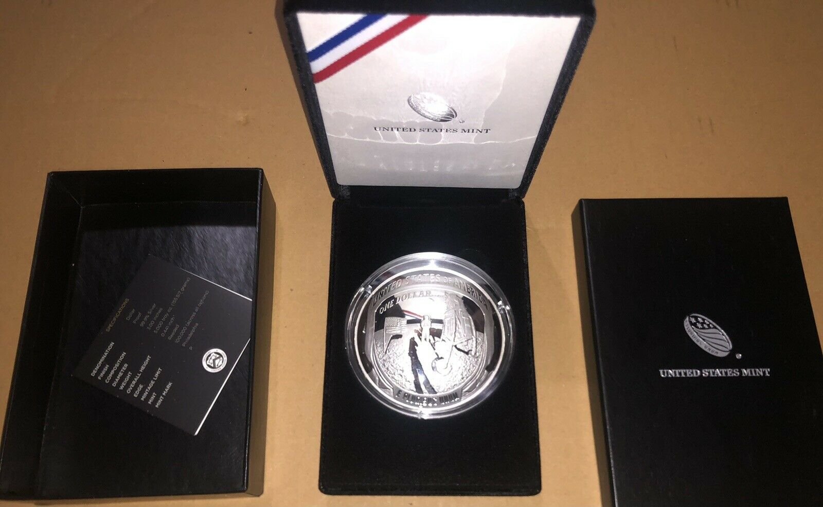 Apollo 11 50th Anniversary 5 Oz Silver One Dollar Buzz Aldrin Autographed Presentation