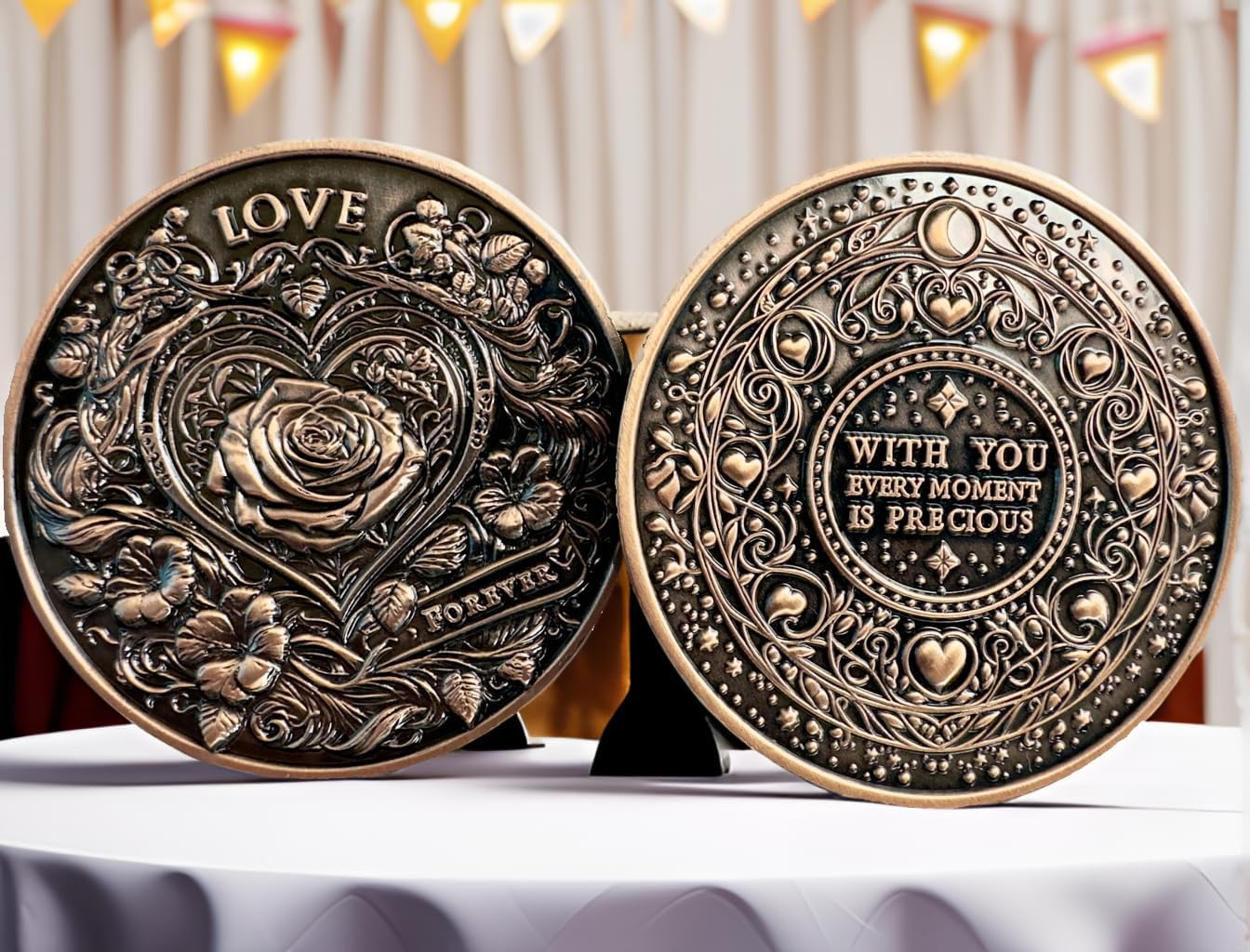 Love Coin Collection Challenge Coin: Unique memento and Pocket Token gift to Inspire and Make Him/Her lucky - Perfect Commemorative Gift