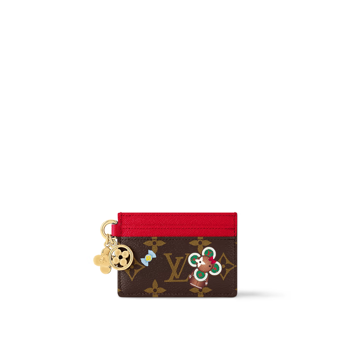Louis Vuitton M12215 EARLY ACCESS LV Charms Card Holder Candy Red