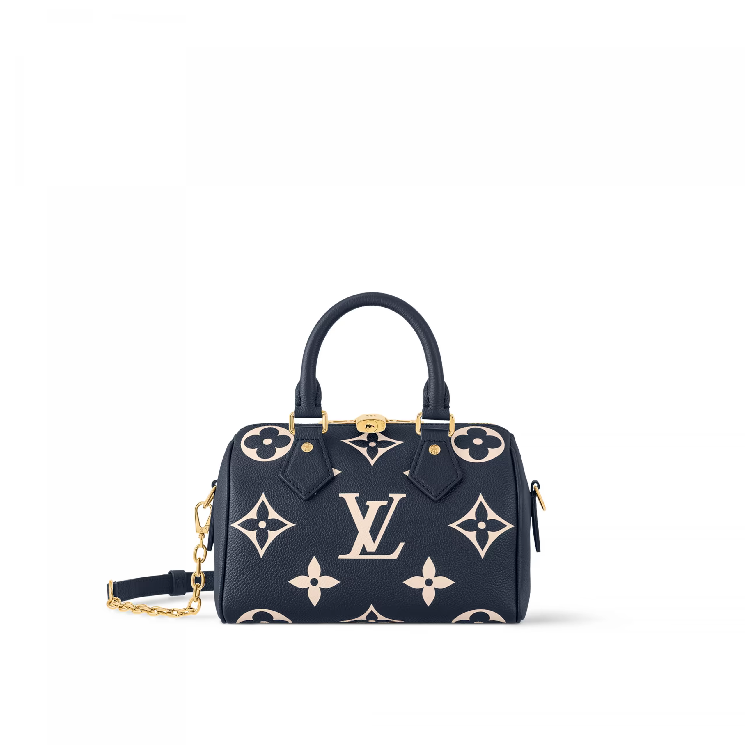 Louis Vuitton M47048 Speedy Bandoulière 20 Navy Blue/Cream