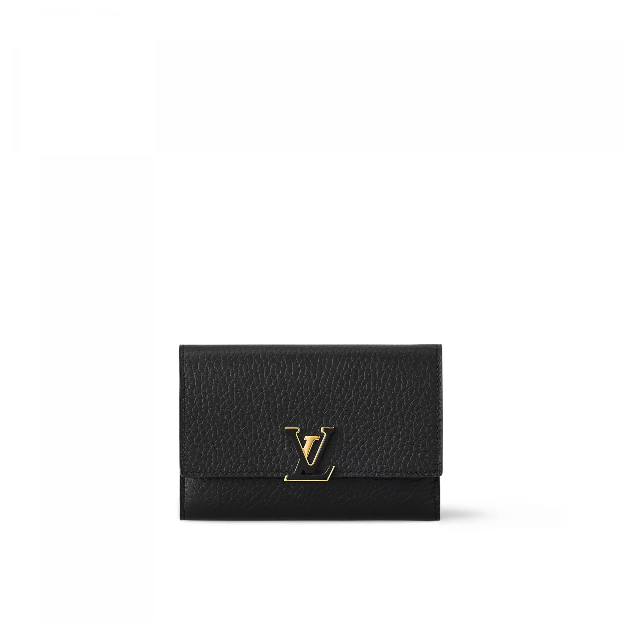 Louis Vuitton M62157 Capucines Compact Wallet Black Pink
